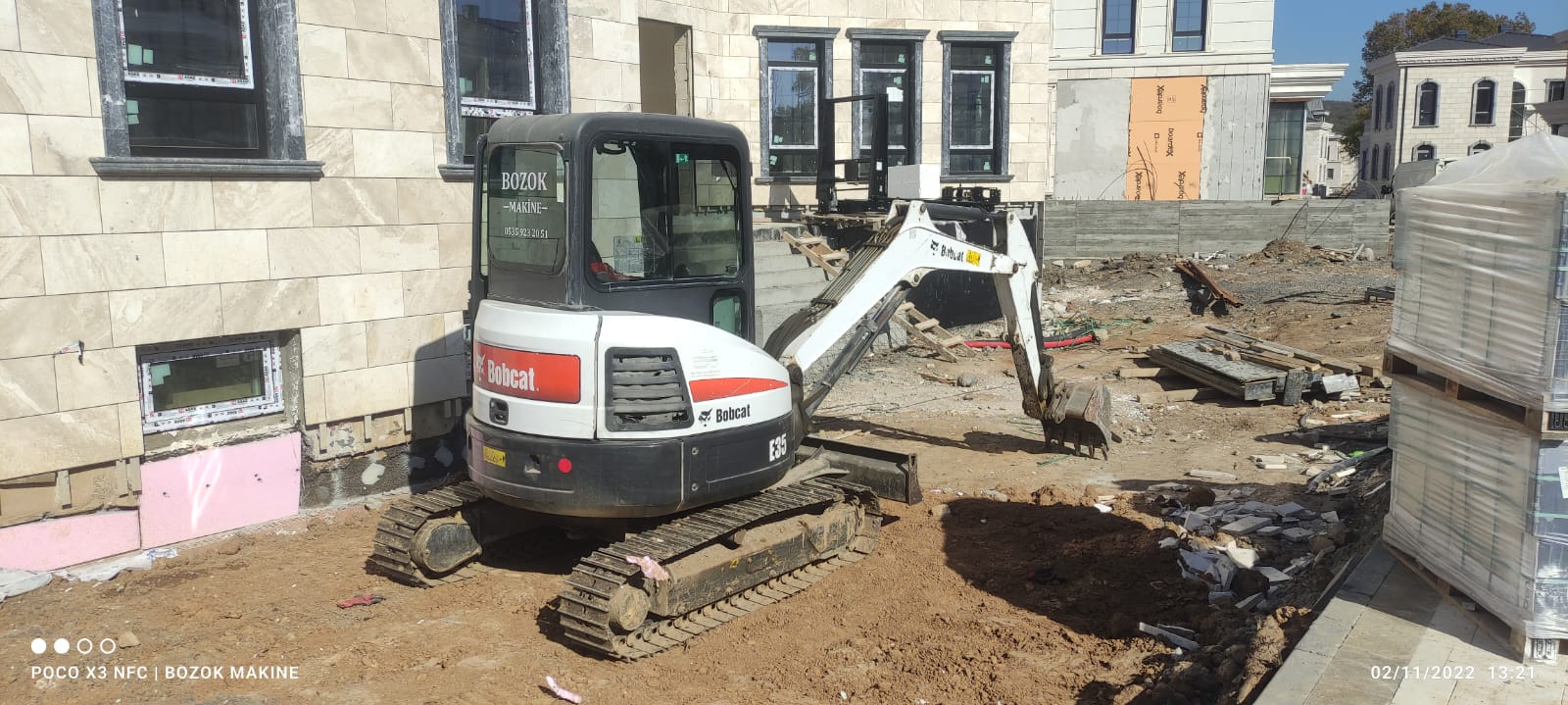 İnşaat sahası hafriyat hazırlığı